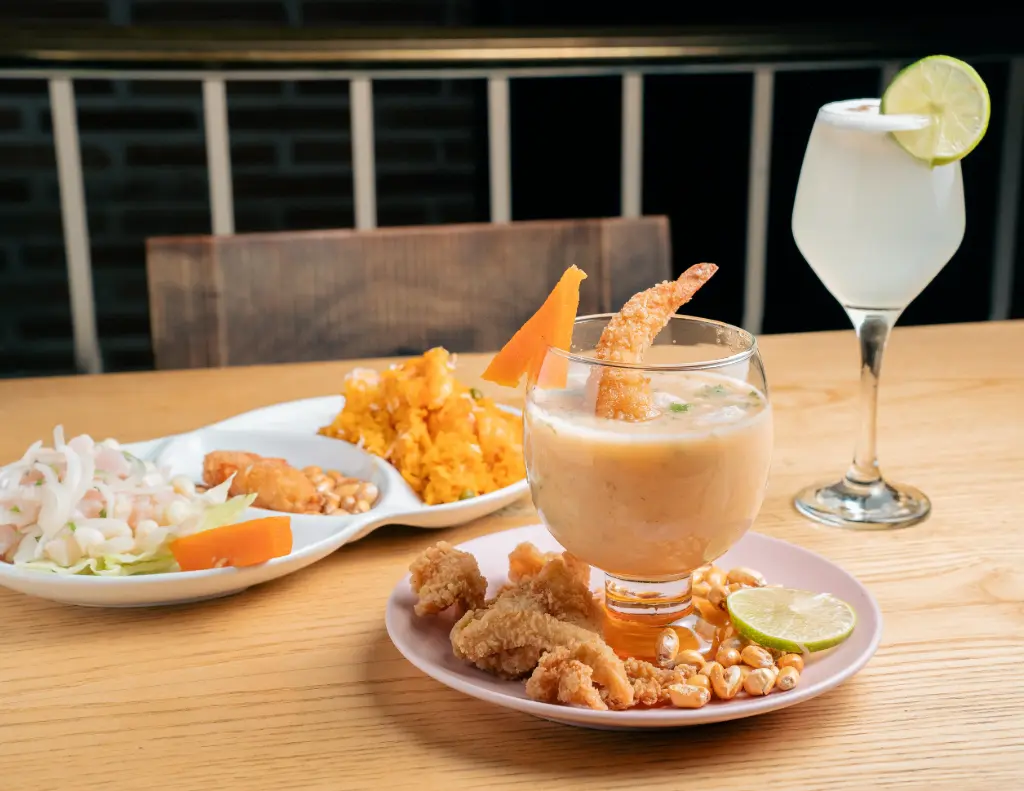Duo: ceviche + arroz de mariscos